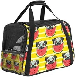 Pet Carrier Cartoon Donuts Food Plants Pattern Soft-Sided Pet Travel Carriers For Cats,Dogs Puppy Comfort Portable Foldable Pet Bag Airline Approved 22 Pet Carrier Cartoon Donuts Food Plants Pattern Soft-Sided Pet Travel Carriers For Cats,Dogs Puppy Comfort Portable Foldable Pet Bag Airline Approved -Greenies Pet Store 517eVF6d qL. AC