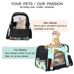 Pet Carrier Fast Food French Fries Potato Chips Soft-Sided Pet Travel Carriers For Cats,Dogs Puppy Comfort Portable Foldable Pet Bag Airline Approved 19 Pet Carrier Fast Food French Fries Potato Chips Soft-Sided Pet Travel Carriers For Cats,Dogs Puppy Comfort Portable Foldable Pet Bag Airline Approved -Greenies Pet Store 518t7p7YzTL