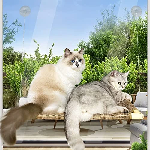 Cat Window Perch,Cat Hammock For Indoor/Outdoor Large Gat 4 Cat Window Perch,Cat Hammock For Indoor/Outdoor Large Gat - Image 2