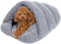 FakeFace Pet Cave Soft Cozy Sleeping Bag Bed Mat For Small Dog Cat Rabbit Ferret Guinea Pig Warm House Bed -Greenies Pet Store 519u0ZvbxHL. AC