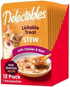Hartz Delectables Non-Seafood Stew Lickable Wet Cat Treats, Chicken & Duck, 1.4 Ounce (Pack Of 12) 18 Hartz Delectables Non-Seafood Stew Lickable Wet Cat Treats, Chicken & Duck, 1.4 Ounce (Pack Of 12) -Greenies Pet Store 51A3XiOOIML. AC