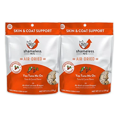 Shameless Pets Air Dried Raw Cat Food Topper & Treat - All Natural Nutritionally Packed Tuna Cat Treats With High Protein, Upcycled Ingredients 3 Shameless Pets Air Dried Raw Cat Food Topper & Treat - All Natural Nutritionally Packed Tuna Cat Treats With High Protein, Upcycled Ingredients
