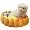 S-Lifeeling Pet Tart Bed Cushion Detachable Soft Fuzzy Cat Bed Winter Plush Lovely Tart Warm Nest Kennel Comfortable Extended Dog Mat Pad -Greenies Pet Store 51B9u9Ir1rL