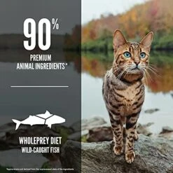 ORIJEN Six Fish Dry Cat Food, Grain Free Cat Food For All Life Stages, With WholePrey Ingredients, 4lb -Greenies Pet Store 51BsK6yo0GL