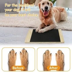GEmeci Dog Scratch Pad For Nails,Nail File Scratch Board For Dogs Paw,Adjustable Scratch Square Paw Nail Scratch Pad For Dogs Nail File Board -Greenies Pet Store 51C095WANwL