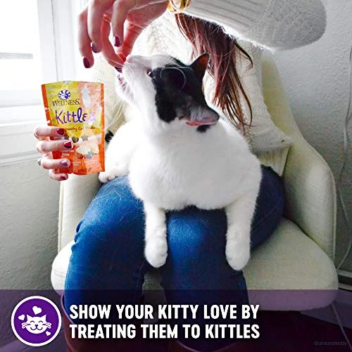 Wellness Kittles Cat Treat Variety Pack (Chicken & Cranberries, Salmon & Cranberries, And Tuna & Cranberries Flavors), Nine 2-Ounce Bags 5 Wellness Kittles Cat Treat Variety Pack (Chicken & Cranberries, Salmon & Cranberries, And Tuna & Cranberries Flavors), Nine 2-Ounce Bags - Image 3