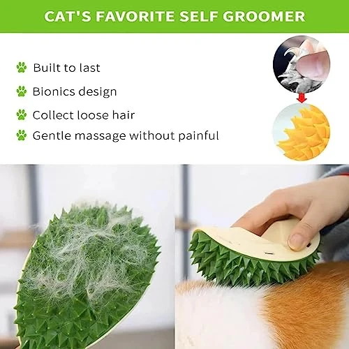 Durian Multifunctional Toys,Durian Cat Scratcher,Massaging And Removing Floating Hair Cat Dog Mint Toys (Yellow) 5 Durian Multifunctional Toys,Durian Cat Scratcher,Massaging And Removing Floating Hair Cat Dog Mint Toys (Yellow) - Image 3