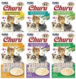 INABA Churu Lickable Purée Natural Cat Treats (Chicken Variety Pack, 24 Tubes) -Greenies Pet Store 51DZMuce2IL. AC