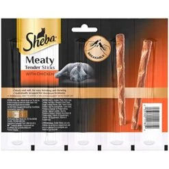 Sheba Treats Meaty Tender Sticks Soft Cat Treats Chicken Flavor, 0.14 Oz, 5 Count (Pack Of 10) -Greenies Pet Store 51DmiuLYJzL