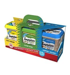 Temptations Temptations Cat Treat Tasty Chicken Flavor,Catnip Fever,Surfers Delight Flavors,Variety Pack 3 X 16 Ounce Total Net Wt 48 Ounce , 48 Ounce
