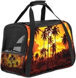 Pet Carrier Blue Seafood Pattern Soft-Sided Pet Travel Carriers For Corgi,Cats,Dogs Puppy Comfort Portable Foldable Pet Bag Airline Approved -Greenies Pet Store 51EHsge18sL. AC