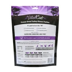 Vital Essentials Vital Cat Freeze Dried Turkey Mini Patties Cat Food - USA Made - All Natural - 8 Oz. -Greenies Pet Store 51FbsA5pXrL