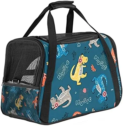 Pet Carrier Cute Cat Fish Food Pattern Soft-Sided Pet Travel Carriers For Cats,Dogs Puppy Comfort Portable Foldable Pet Bag Airline Approved 10 Pet Carrier Cute Cat Fish Food Pattern Soft-Sided Pet Travel Carriers For Cats,Dogs Puppy Comfort Portable Foldable Pet Bag Airline Approved - Image 8