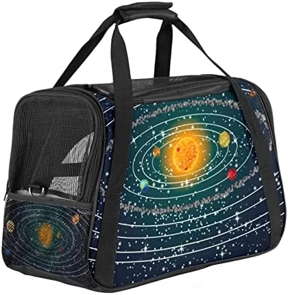 Pet Carrier Space Planets Food Pizza Soft-Sided Pet Travel Carriers For Cats,Dogs Puppy Comfort Portable Foldable Pet Bag Airline Approved 13 Pet Carrier Space Planets Food Pizza Soft-Sided Pet Travel Carriers For Cats,Dogs Puppy Comfort Portable Foldable Pet Bag Airline Approved - Image 11