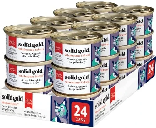 Solid Gold Wet Cat Food For Adult & Senior Cats 24 Pack - Wholesome Selects Chunks In Gravy - Made With Real Chicken & Pumpkin For Healthy Digestion And Sensitive Stomach 9 Solid Gold Wet Cat Food For Adult & Senior Cats 24 Pack - Wholesome Selects Chunks In Gravy - Made With Real Chicken & Pumpkin For Healthy Digestion And Sensitive Stomach - Image 7