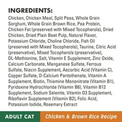 NUTRO WHOLESOME ESSENTIALS Natural Dry Cat Food, Adult Cat Chicken & Brown Rice Recipe Cat Kibble, 5 Lb. Bag -Greenies Pet Store 51HTk5gGkWL