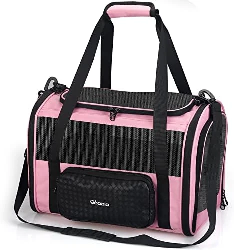 Pet Carrier TSA Airline Approved For Cat,Foldable Soft Edge Pet Travel Carrier Removable For Medium Small Cats And Dog 20lbs With Adequate Ventilation,5 Mesh Windows,2 Entrances,1 Dormer, 1Storage Bag 9 Pet Carrier TSA Airline Approved For Cat,Foldable Soft Edge Pet Travel Carrier Removable For Medium Small Cats And Dog 20lbs With Adequate Ventilation,5 Mesh Windows,2 Entrances,1 Dormer, 1Storage Bag - Image 7