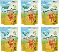Emerald Pet 6 Pack Feline Dental Treats, 3 Ounces Each, Grain-Free Cat Treats Made In The USA (6 Pack Turducky) -Greenies Pet Store 51JNo99UkL. AC