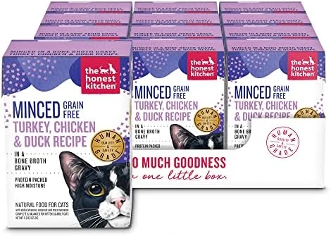 The Honest Kitchen Minced - Turkey In Bone Broth Gravy Wet Cat Food, 5.5 Oz (Pack Of 12) 11 The Honest Kitchen Minced - Turkey In Bone Broth Gravy Wet Cat Food, 5.5 Oz (Pack Of 12) - Image 9