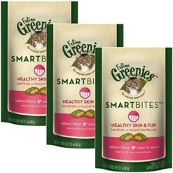 Greenies Feline Smrtbite Skn&Fur Salm 2oz -Greenies Pet Store 51KmJLyiNcL. AC