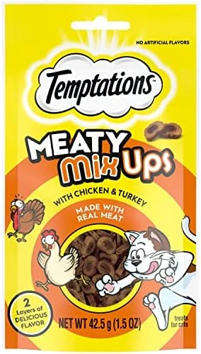 TEMPTATIONS Indoor Care Crunchy And Soft Cat Treats, Chicken Flavor, 2.1 Oz. Pouch (Pack Of 12) 11 TEMPTATIONS Indoor Care Crunchy And Soft Cat Treats, Chicken Flavor, 2.1 Oz. Pouch (Pack Of 12) - Image 9