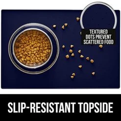 Gorilla Grip Pet Feeding Mat And Indoor Doormat, Pet Feeding Mat Is Size 32x24 In Navy Color, Indoor Chenille Doormat Is 24x17 In Navy Cappuccino Color, 2 Items Bundle 10 Gorilla Grip Pet Feeding Mat And Indoor Doormat, Pet Feeding Mat Is Size 32x24 In Navy Color, Indoor Chenille Doormat Is 24x17 In Navy Cappuccino Color, 2 Items Bundle -Greenies Pet Store 51LdnQjVlhL