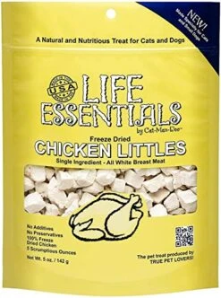 LIFE ESSENTIALS BY CAT-MAN-DOO Freeze Dried Chicken Little's For Dogs & Cats -5 Oz (1)