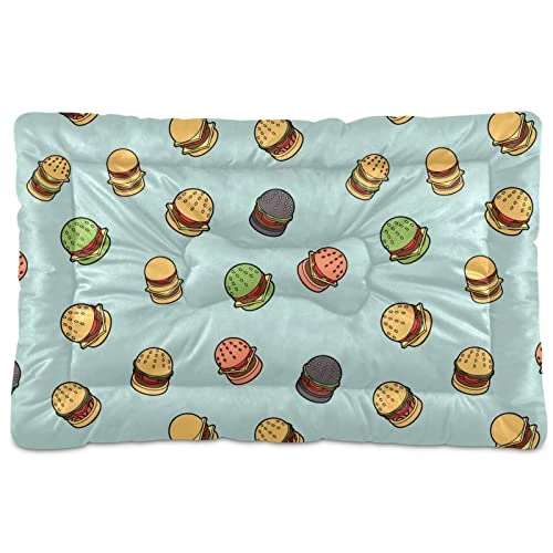 Food Hamburger Dog Bed Cat Bed Soft Comfortable Pet Bed Non-Slip Calming Kennel Pad For Small Medium Large Dogs Cats 2116469 3 Food Hamburger Dog Bed Cat Bed Soft Comfortable Pet Bed Non-Slip Calming Kennel Pad For Small Medium Large Dogs Cats 2116469