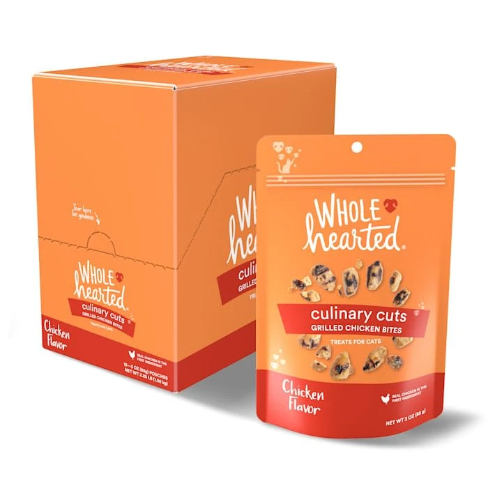 WholeHearted Culinary Cuts Grilled Chicken Bites Treat For Cats, 3 Oz., Case Of 12 4 WholeHearted Culinary Cuts Grilled Chicken Bites Treat For Cats, 3 Oz., Case Of 12 - Image 2