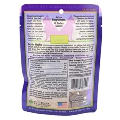 In Clover Smile Daily Dental Health Soft Chews For Cats (2.1 Oz) & Sleek Daily Skin, Coat, And Hairballs Support Soft Chews For Cats (2.1 Oz) -Greenies Pet Store 51Mg5TN3HzL