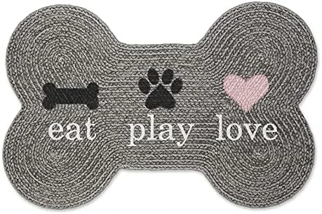 Bone Dry DII Braided Pet Mat Collection 100% Cotton, Oval Shape, Gray Good Kitty 13 Bone Dry DII Braided Pet Mat Collection 100% Cotton, Oval Shape, Gray Good Kitty - Image 11