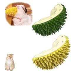 Durian Multifunctional Toys,Durian Cat Scratcher,Massaging And Removing Floating Hair Cat Dog Mint Toys (Yellow) 18 Durian Multifunctional Toys,Durian Cat Scratcher,Massaging And Removing Floating Hair Cat Dog Mint Toys (Yellow) -Greenies Pet Store 51NOEuIybL