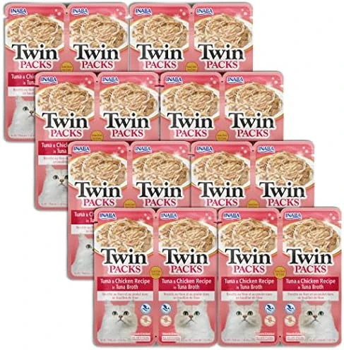 INABA Twin Packs Side Dish For Cats - Tuna & Chicken Recipe In Tuna Broth (8-2 Packs) 9 INABA Twin Packs Side Dish For Cats - Tuna & Chicken Recipe In Tuna Broth (8-2 Packs) - Image 7