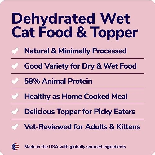Miracle Vet Dehydrated Cat Food And Dry Topper - Natural Chicken And Vegetable Risotto - Grain Free Cat Food For Adults, Kittens - 58% Animal Proteins - Vet-Reviewed - Makes 2 LB Healthy Raw Wet Food 4 Miracle Vet Dehydrated Cat Food And Dry Topper - Natural Chicken And Vegetable Risotto - Grain Free Cat Food For Adults, Kittens - 58% Animal Proteins - Vet-Reviewed - Makes 2 LB Healthy Raw Wet Food - Image 2
