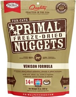 Primal Freeze Dried Cat Food Nuggets Duck, Complete & Balanced Scoop & Serve Healthy Grain Free Raw Cat Food, Crafted In The USA (14 Oz) -Greenies Pet Store 51Od6LfGrL. AC