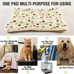 Food Pizza Mushroom Dog Bed Cat Bed Soft Comfortable Pet Bed Non-Slip Calming Kennel Pad For Small Medium Large Dogs Cats 2116483 -Greenies Pet Store 51Pg8bmc6xL