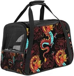 Pet Carrier Cute Cartoon Rolls And Sushi In Kawaii Japanese Food Soft-Sided Pet Travel Carriers For Cats,Dogs Puppy Comfort Portable Foldable Pet Bag Airline Approved -Greenies Pet Store 51PoZarRjgS. AC