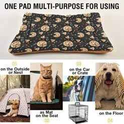 Food Pizza Dog Bed Cat Bed Soft Comfortable Pet Bed Non-Slip Calming Kennel Pad For Small Medium Large Dogs Cats 2116501 11 Food Pizza Dog Bed Cat Bed Soft Comfortable Pet Bed Non-Slip Calming Kennel Pad For Small Medium Large Dogs Cats 2116501 -Greenies Pet Store 51QcSeyMozL