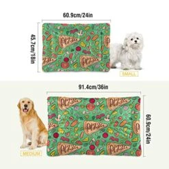 Food Pizza Dog Bed Cat Bed Soft Comfortable Pet Bed Non-Slip Calming Kennel Pad For Small Medium Large Dogs Cats 2116506 10 Food Pizza Dog Bed Cat Bed Soft Comfortable Pet Bed Non-Slip Calming Kennel Pad For Small Medium Large Dogs Cats 2116506 -Greenies Pet Store 51Qeipho5VL