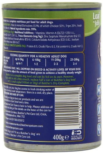 Butchers Dog Food Tripe Chicken Loaf 400 G (Pack Of 24) 5 Butchers Dog Food Tripe Chicken Loaf 400 G (Pack Of 24) - Image 3