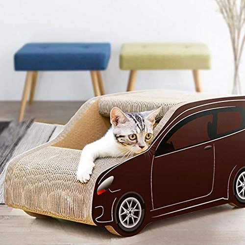 Fhony Model Cat Litter Corrugated Paper Cat Scratch Board Cat Scratcher Lounge Toy With Catnip Cat Claw Toy Cat Furniture Cat Pet Supplies,SUV Model Cat Nest 6 Fhony Model Cat Litter Corrugated Paper Cat Scratch Board Cat Scratcher Lounge Toy With Catnip Cat Claw Toy Cat Furniture Cat Pet Supplies,SUV Model Cat Nest - Image 4