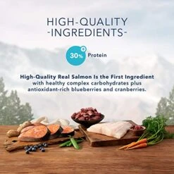 Blue Buffalo Wilderness High Protein, Natural Adult Dry Cat Food, Denali Dinner With Wild Salmon, Venison & Halibut 4lb -Greenies Pet Store 51TVY1js0dL