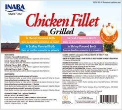 INABA Natural, Premium Hand-Cut Grilled Chicken Fillet Cat Treats/Topper/Complement With Vitamin E And Green Tea Extract, 0.9 Ounces Each, Pack Of 10, Variety Pack -Greenies Pet Store 51UFrKI16xL
