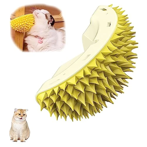 Durian Multifunctional Toys,Durian Cat Scratcher,Massaging And Removing Floating Hair Cat Dog Mint Toys (Yellow) 11 Durian Multifunctional Toys,Durian Cat Scratcher,Massaging And Removing Floating Hair Cat Dog Mint Toys (Yellow) - Image 9