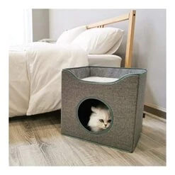 YangYan Folding Cat Nest Summer Closed Deep Sleep Four Seasons Universal Cat House Villa Pet Cat Bed Cat Mat Cat Cushion Cat Kennel (Size : 40 40 36cm) -Greenies Pet Store 51VQpVSugcL