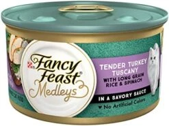 Purina Fancy Feast Wet Cat Food, Medleys White Meat Chicken Tuscany With Long Grain Rice & Greens - (24) 3 Oz. Cans -Greenies Pet Store 51VnMB6nciL. AC