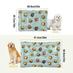 Food Hamburger Dog Bed Cat Bed Soft Comfortable Pet Bed Non-Slip Calming Kennel Pad For Small Medium Large Dogs Cats 2116469 11 Food Hamburger Dog Bed Cat Bed Soft Comfortable Pet Bed Non-Slip Calming Kennel Pad For Small Medium Large Dogs Cats 2116469 -Greenies Pet Store 51VrihwkFpL