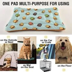 Food Hamburger Dog Bed Cat Bed Soft Comfortable Pet Bed Non-Slip Calming Kennel Pad For Small Medium Large Dogs Cats 2116469 13 Food Hamburger Dog Bed Cat Bed Soft Comfortable Pet Bed Non-Slip Calming Kennel Pad For Small Medium Large Dogs Cats 2116469 -Greenies Pet Store 51VwFN4SoNL