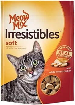 Meow Mix Irresistibles Soft Cat Treats With Real White Meat Chicken (Pack Of 10), 3 Oz. -Greenies Pet Store 51VzPsQZPQL. AC