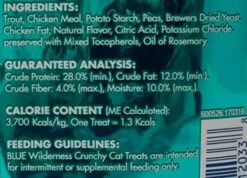 Blue Wilderness Grain Free Crunchy Treats For Cats 3 Flavor Variety With Toy Bundle, (1) Each: Trout, Chicken, Salmon (2 Ounces) -Greenies Pet Store 51WURBRZYDL